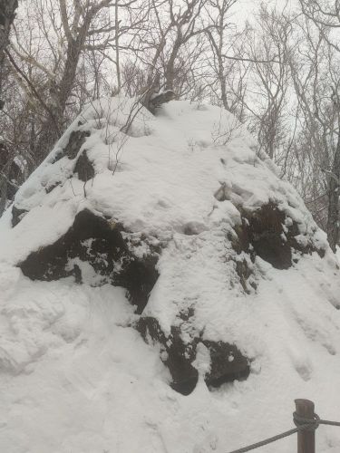 长白山风景区-飞来石