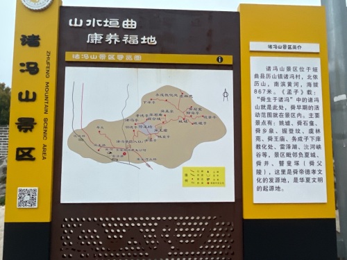 诸冯山景区导览图