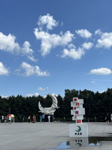 净月潭景区音乐喷泉