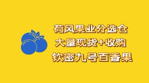 荷风果业百香果分选中心