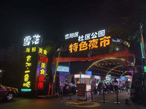 吉阳社区公园特色夜市