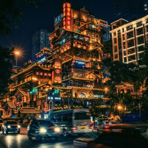 嘉陵江江北嘴轮渡码头