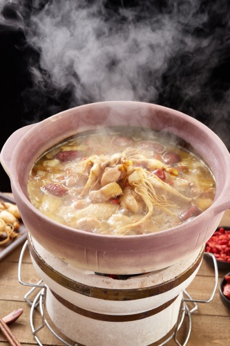 文昌麦海鲜鸡煲