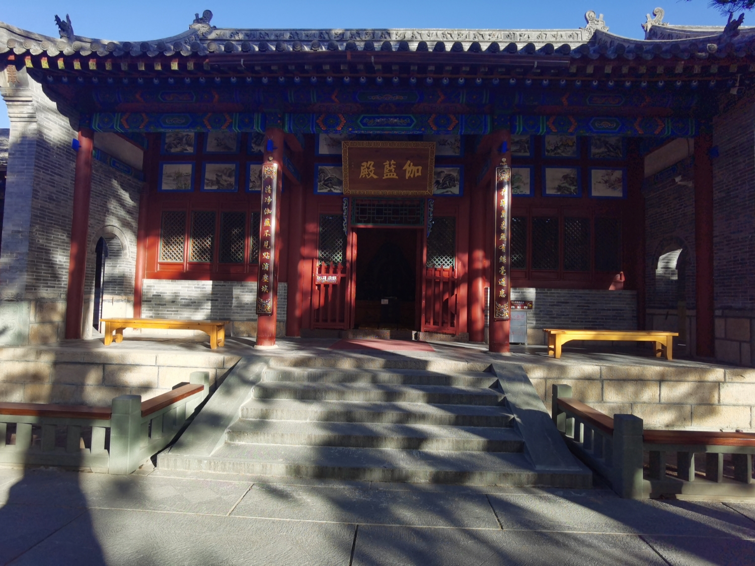 五台山风景名胜区-伽蓝殿实景照片