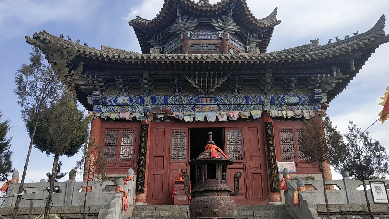 崆峒山国家地质公园-千手观音堂实景照片