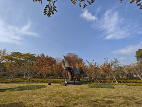 金鸡湖景区-知识雕塑