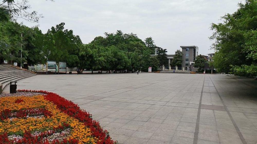沿滩区委文体广场景点图片