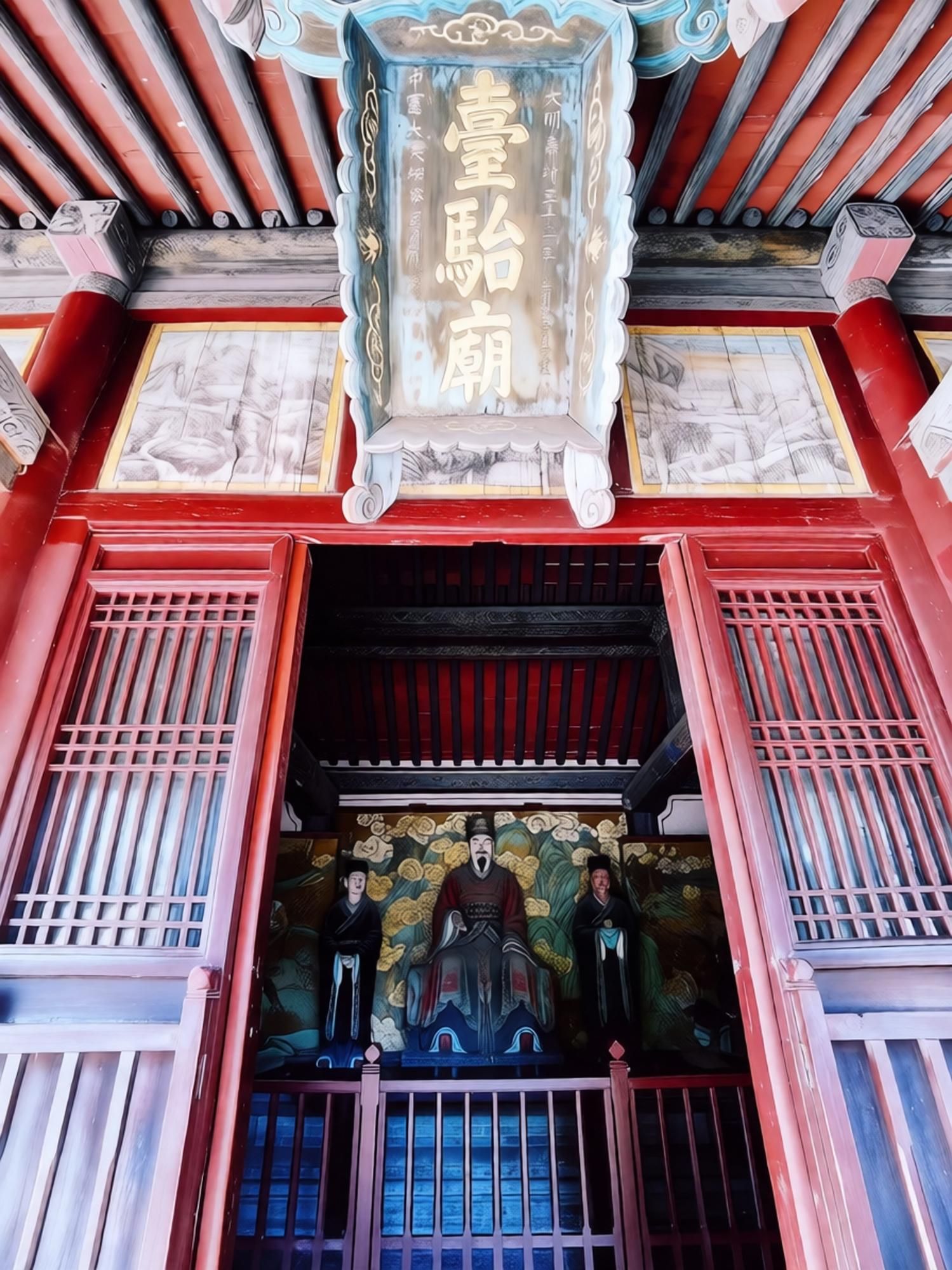 晋祠胜境-台骀庙实景照片
