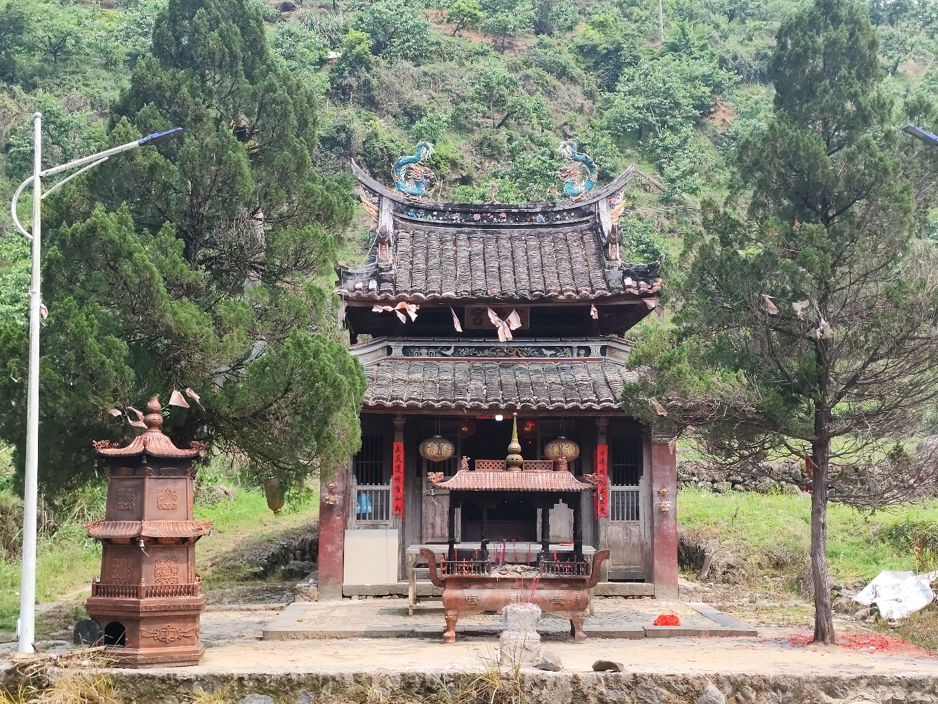黄龙村村口武丰宫实景照片