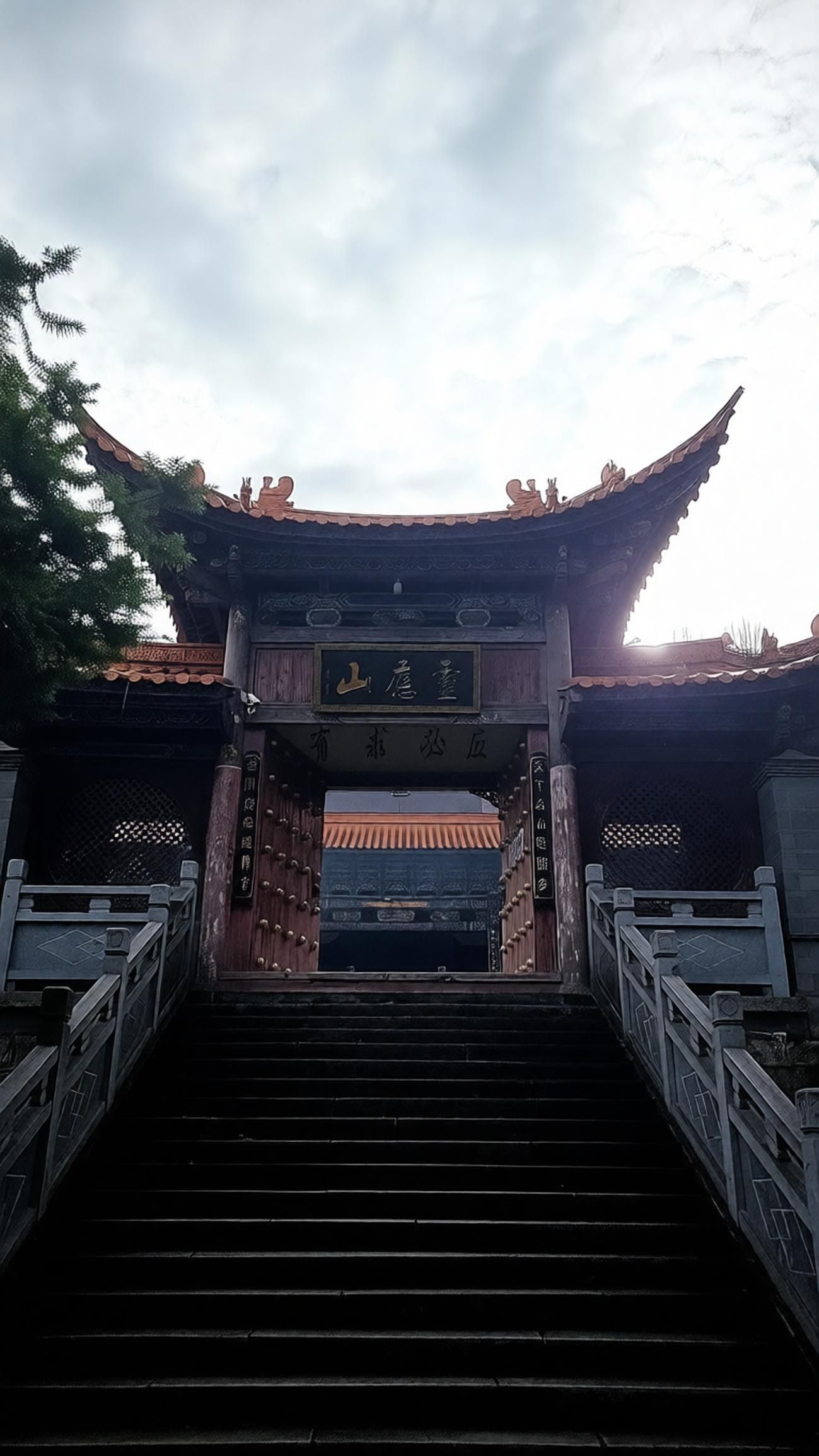 灵应山寺实景照片