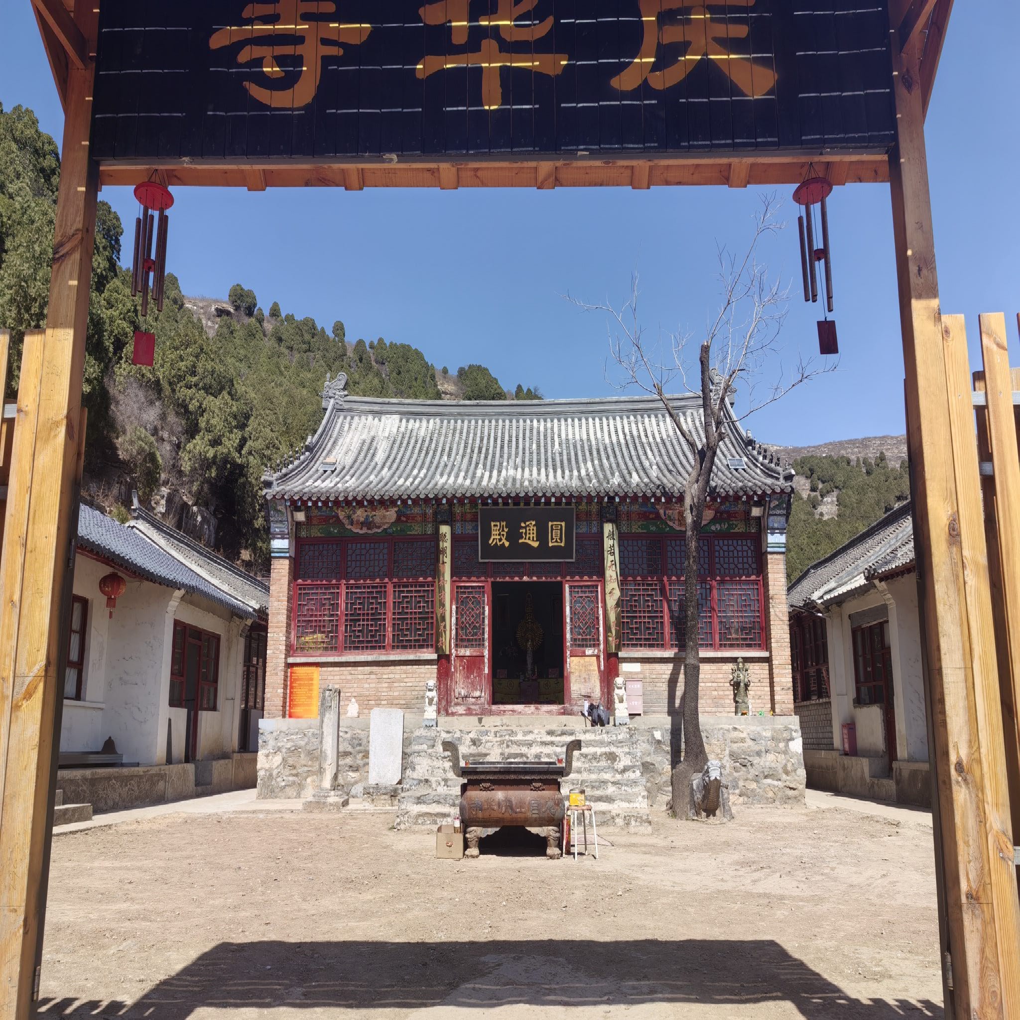 庆化寺花塔实景照片