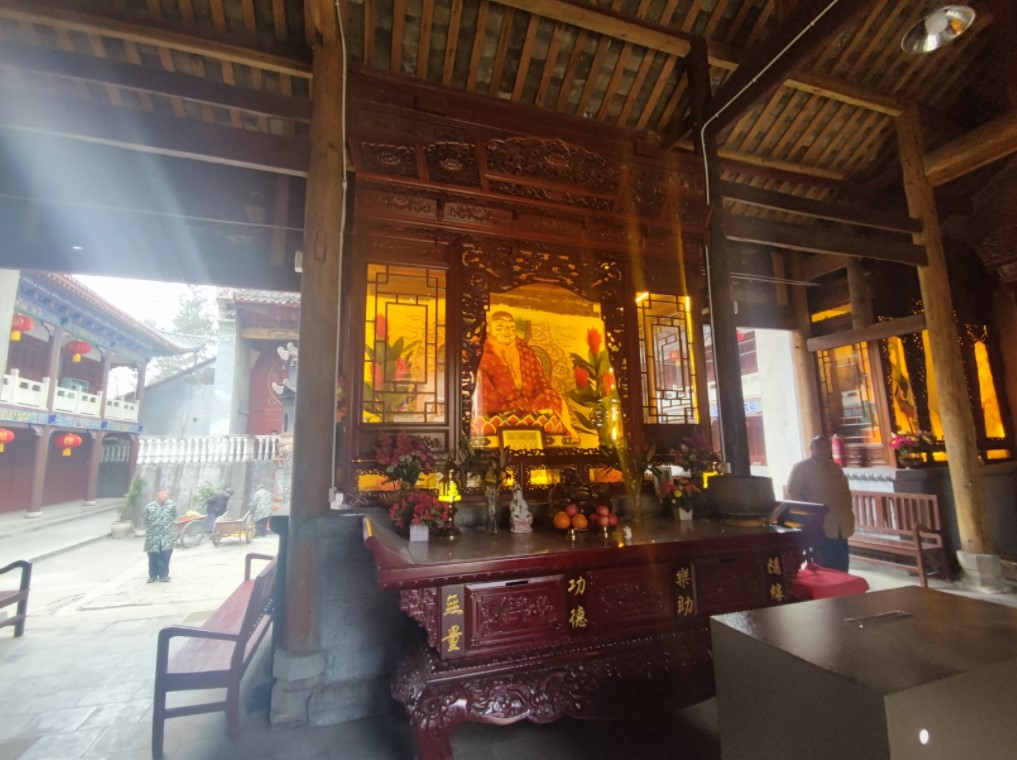 天柱山白云古寺实景照片