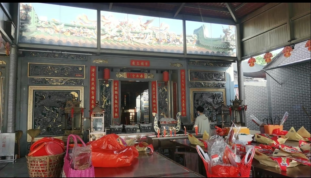 梅花天后古庙实景照片