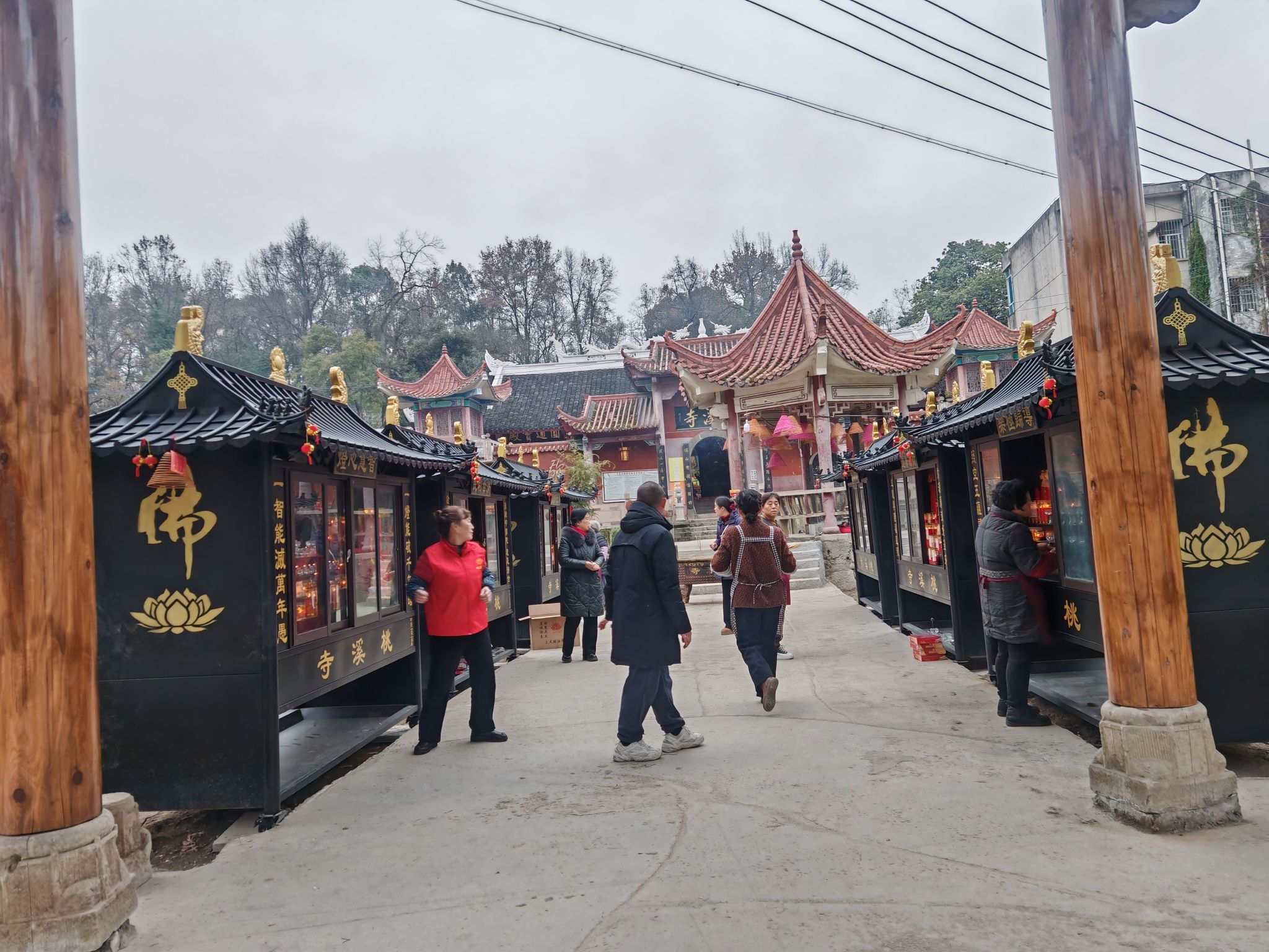 桃溪寺庙实景照片