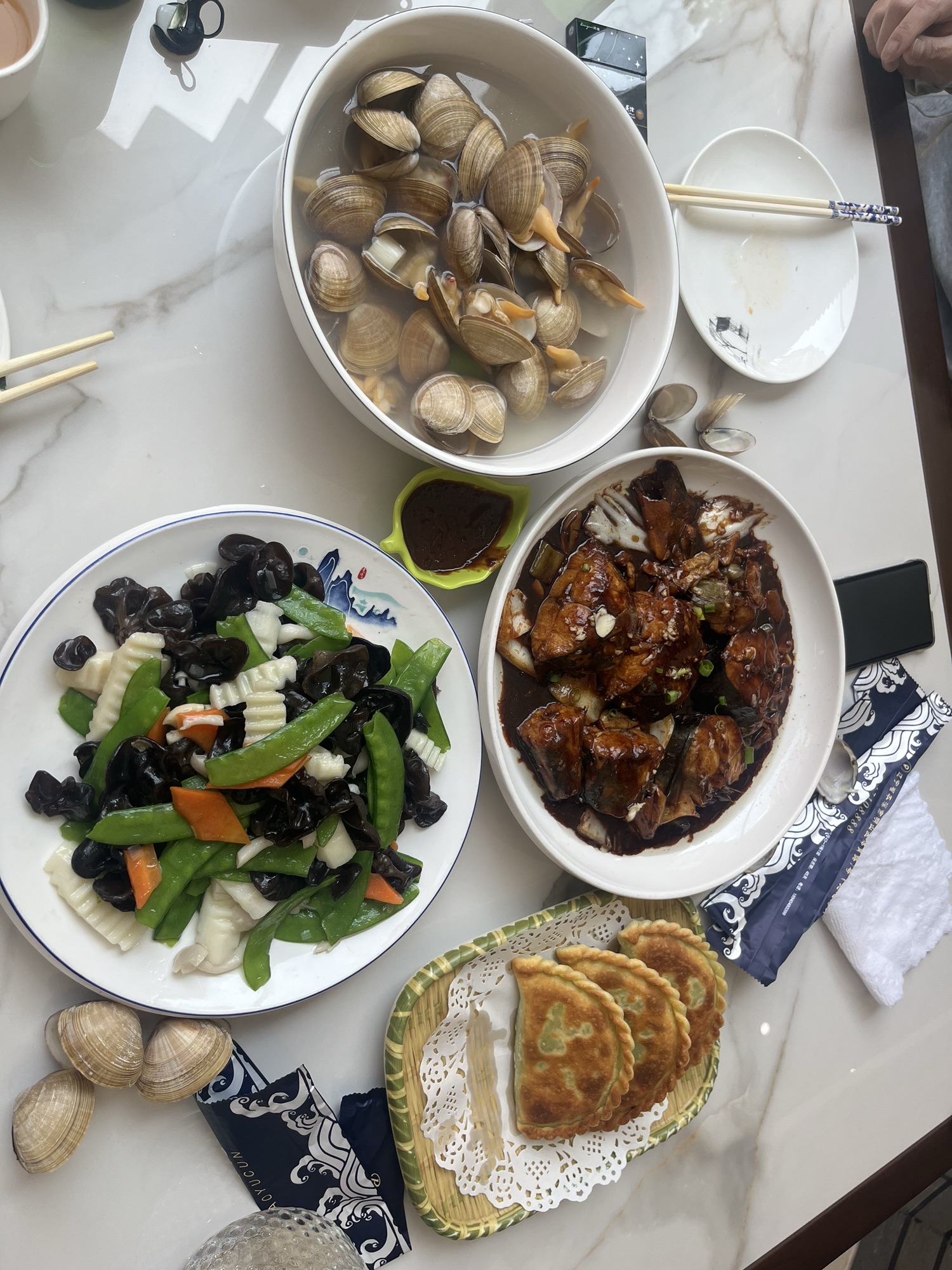 渤海湾小渔村