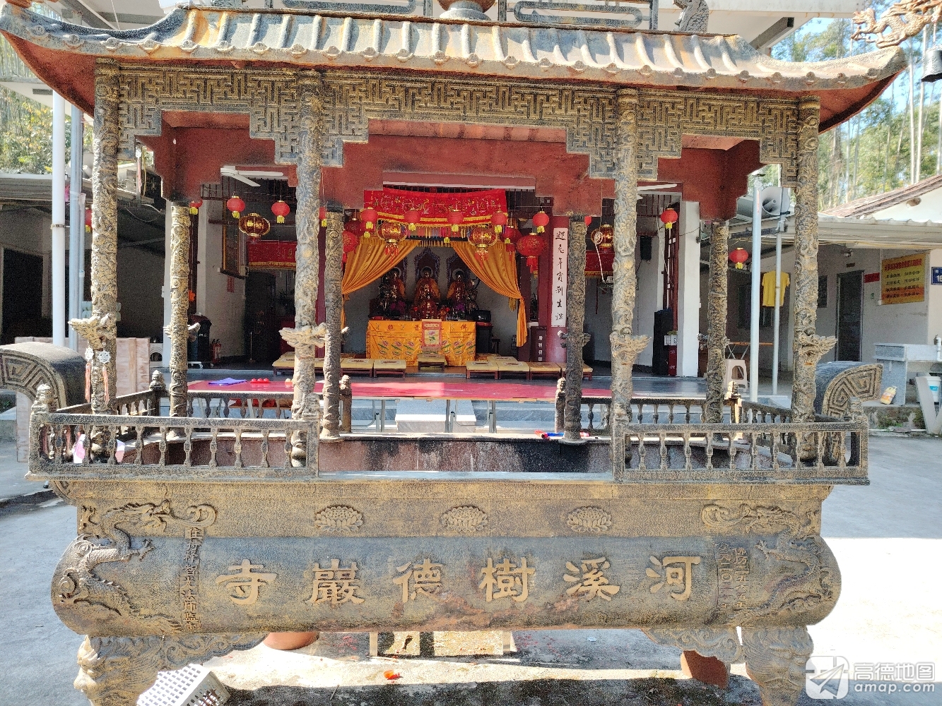 河溪树德岩寺实景照片
