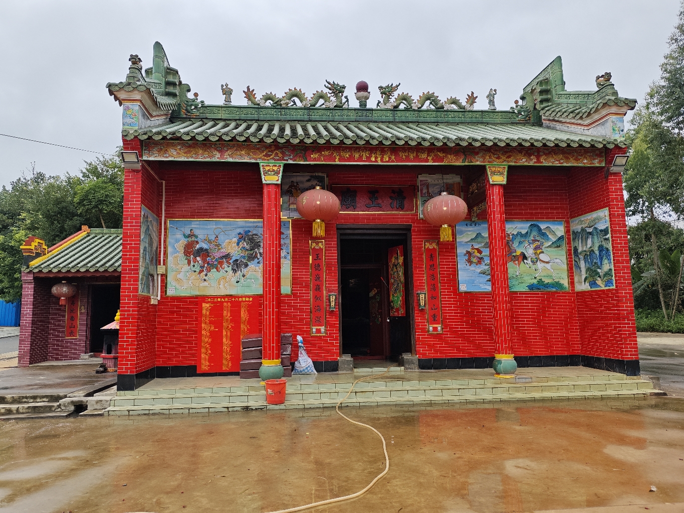 坑排下村清王庙实景照片