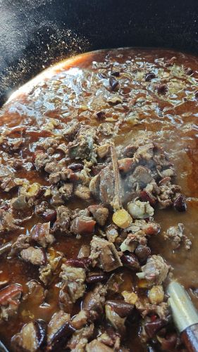 广西玉林阿表干锅脆皮狗肉
