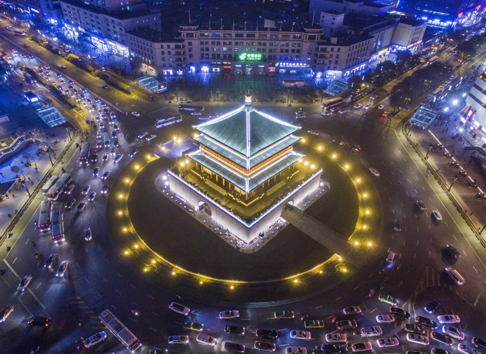 西安钟楼景点图片