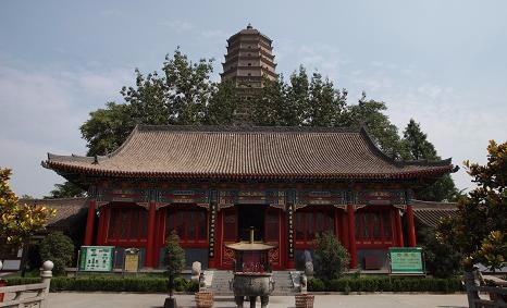 法门寺院-前殿实景照片