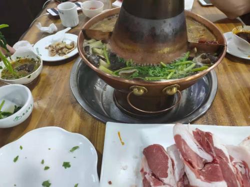 碳火锅手切羊肉