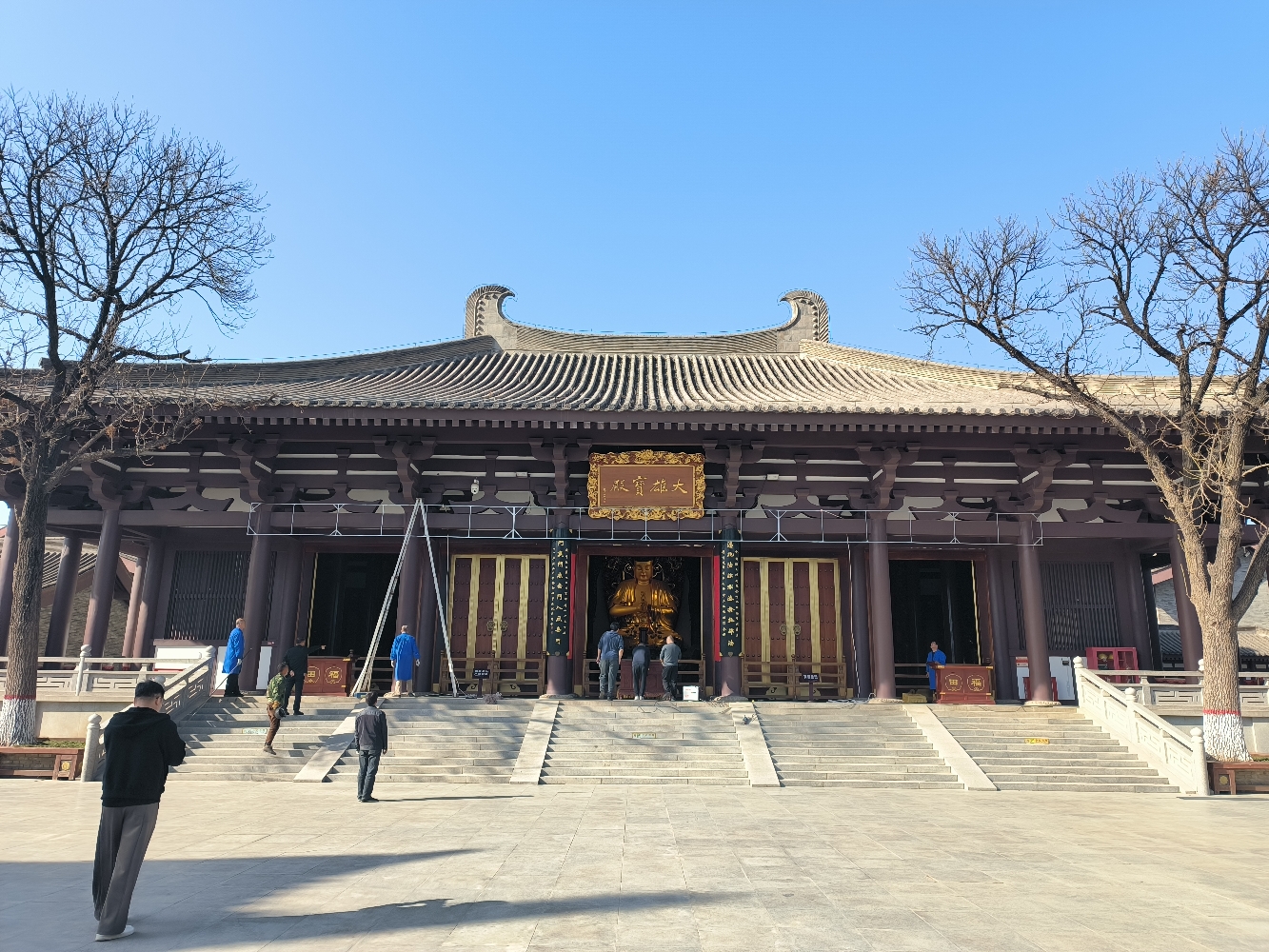 法门寺寺院-大雄宝殿实景照片