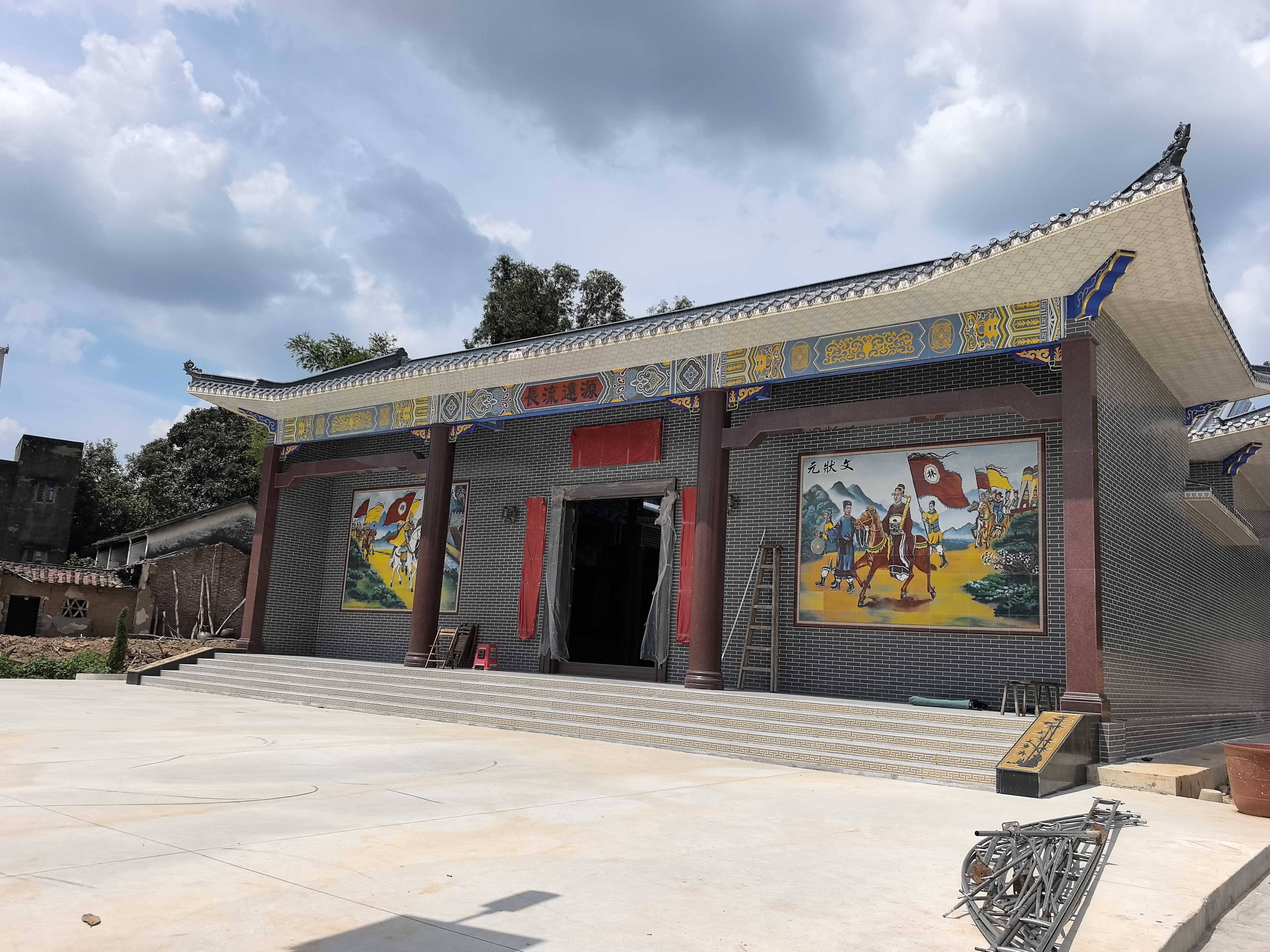 广西合浦县白沙镇油行岭村祠堂实景照片