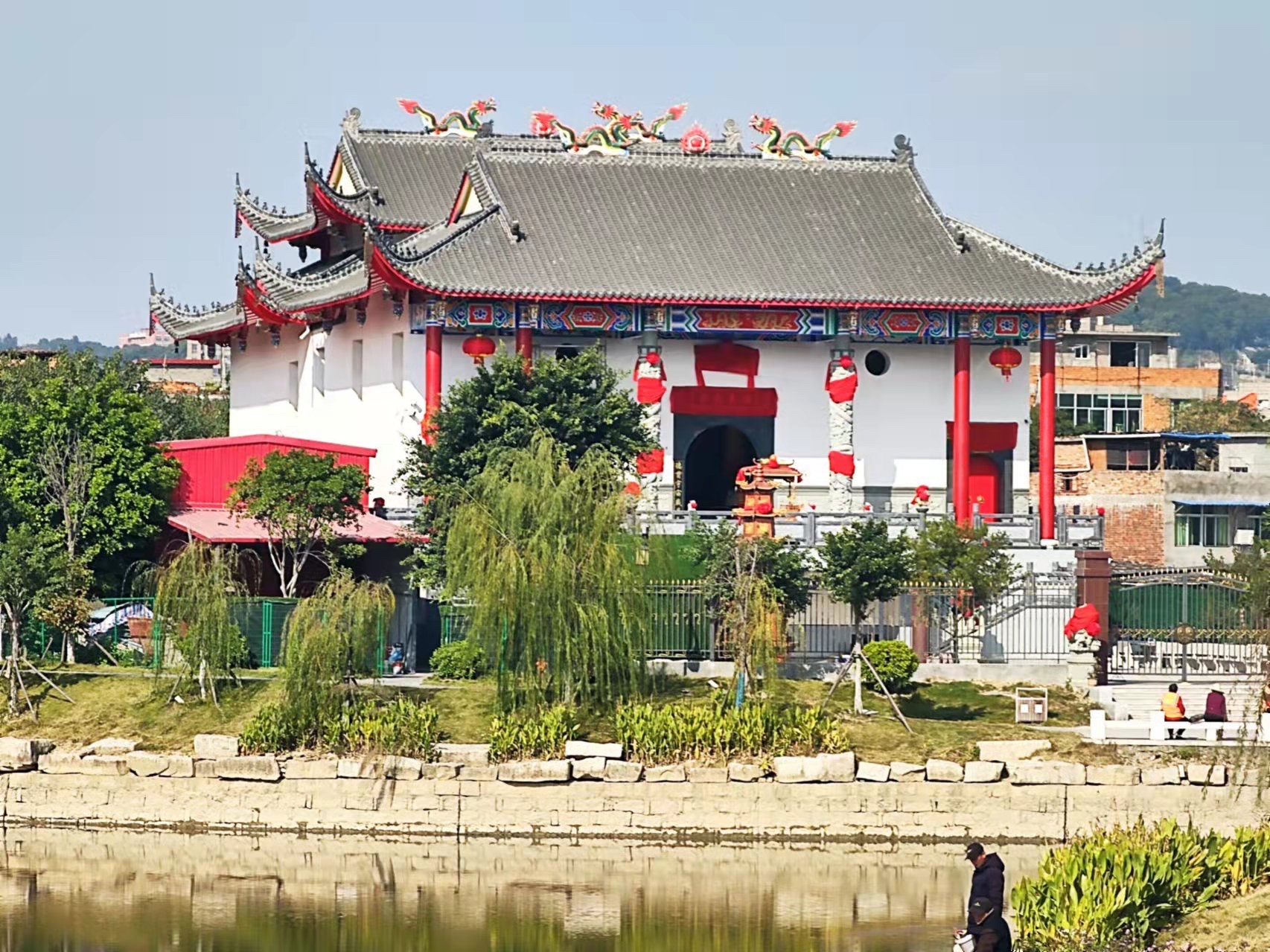竹楼顶白云寺实景照片