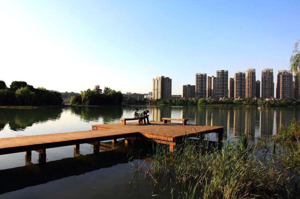 月湖公园景点图片