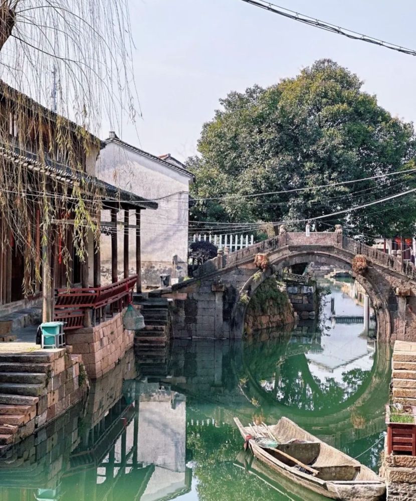 丝绸小镇荻港古村景点图片