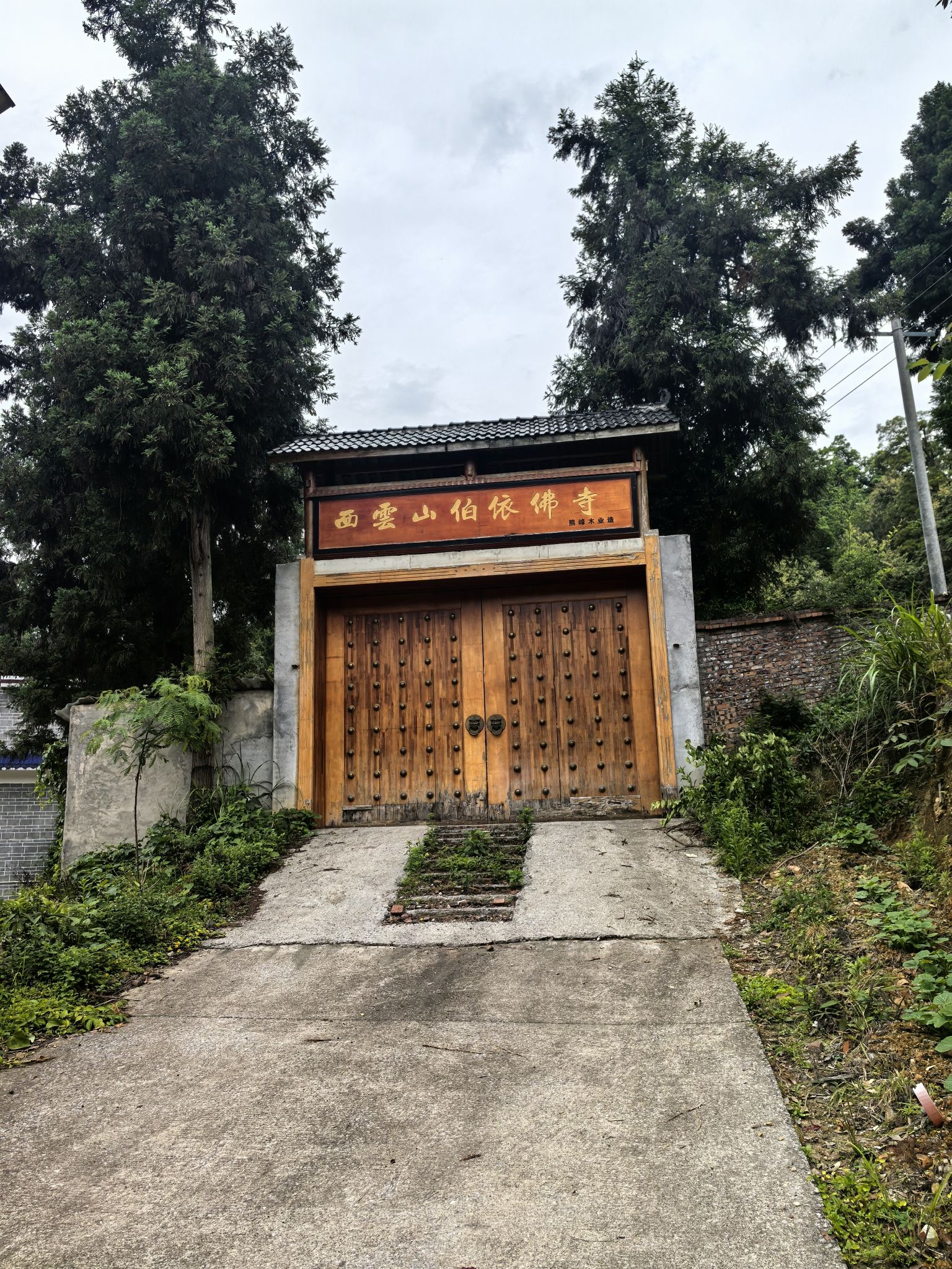 新化县荣华乡伯依佛古寺古树景区实景照片