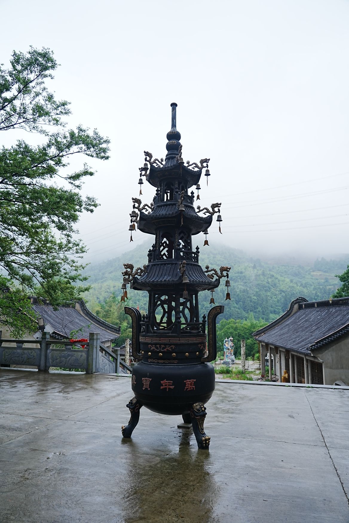 埭溪金山寺实景照片
