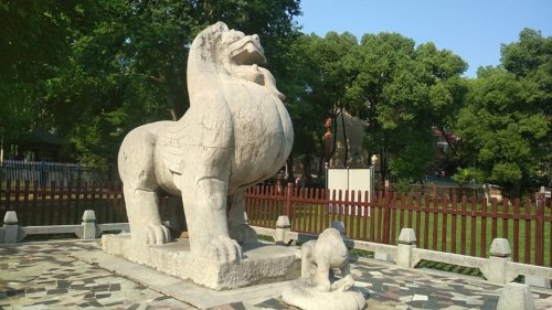 萧融墓神道石刻旅行图片 1