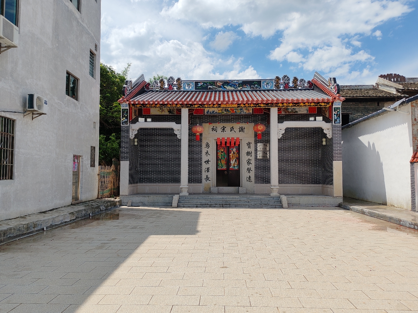 下坝福兴围谢氏宗祠实景照片