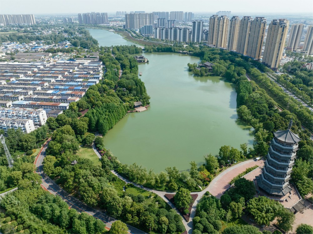 颍上县江心洲滨河公园景点图片