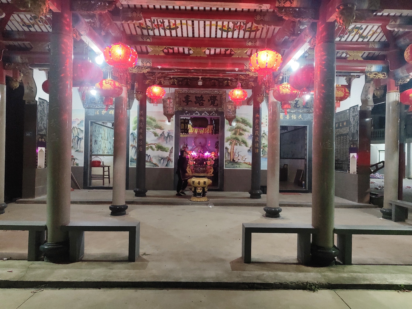 兴沙外山利觉路亭观音庙实景照片