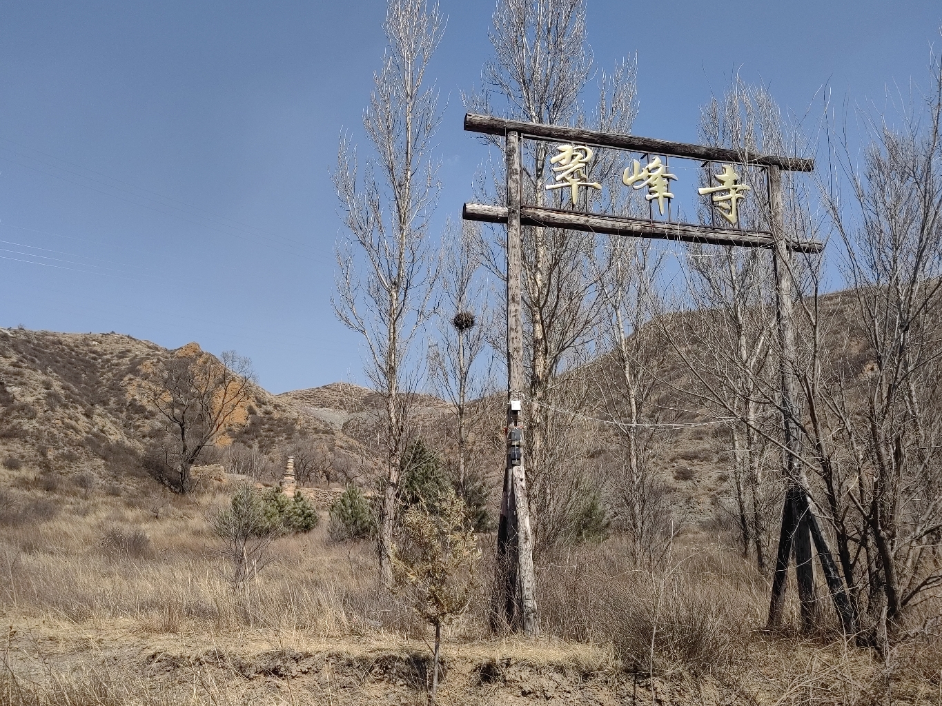 翠峰寺塔实景照片