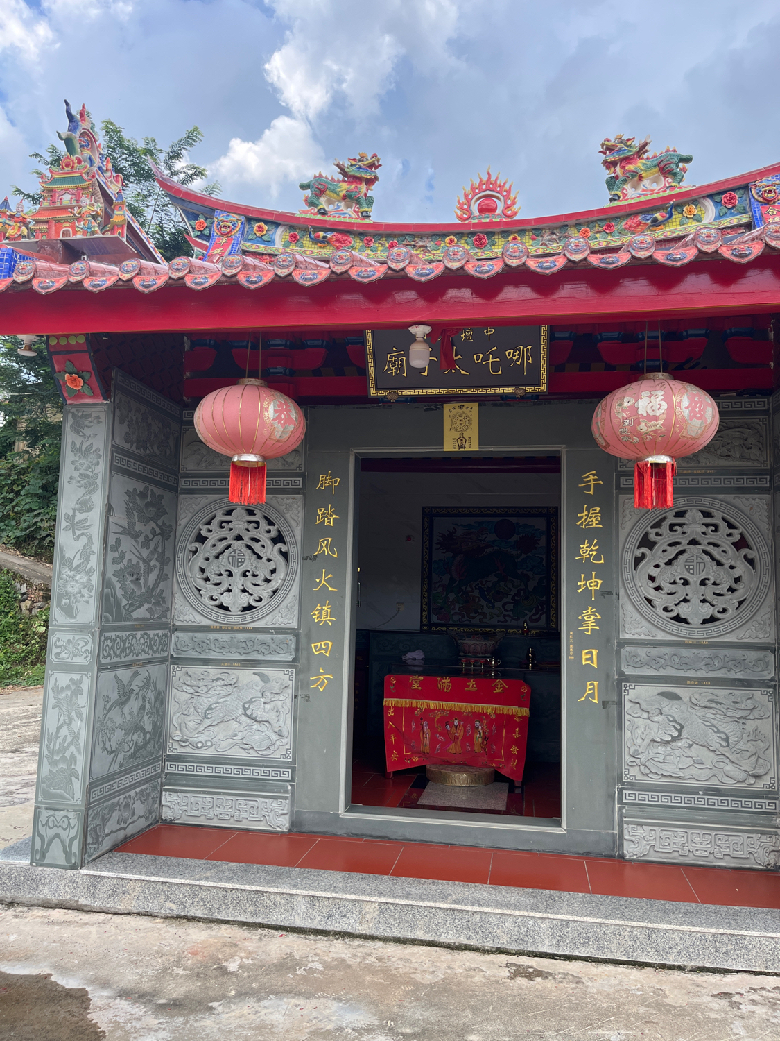哪吒太子庙实景照片
