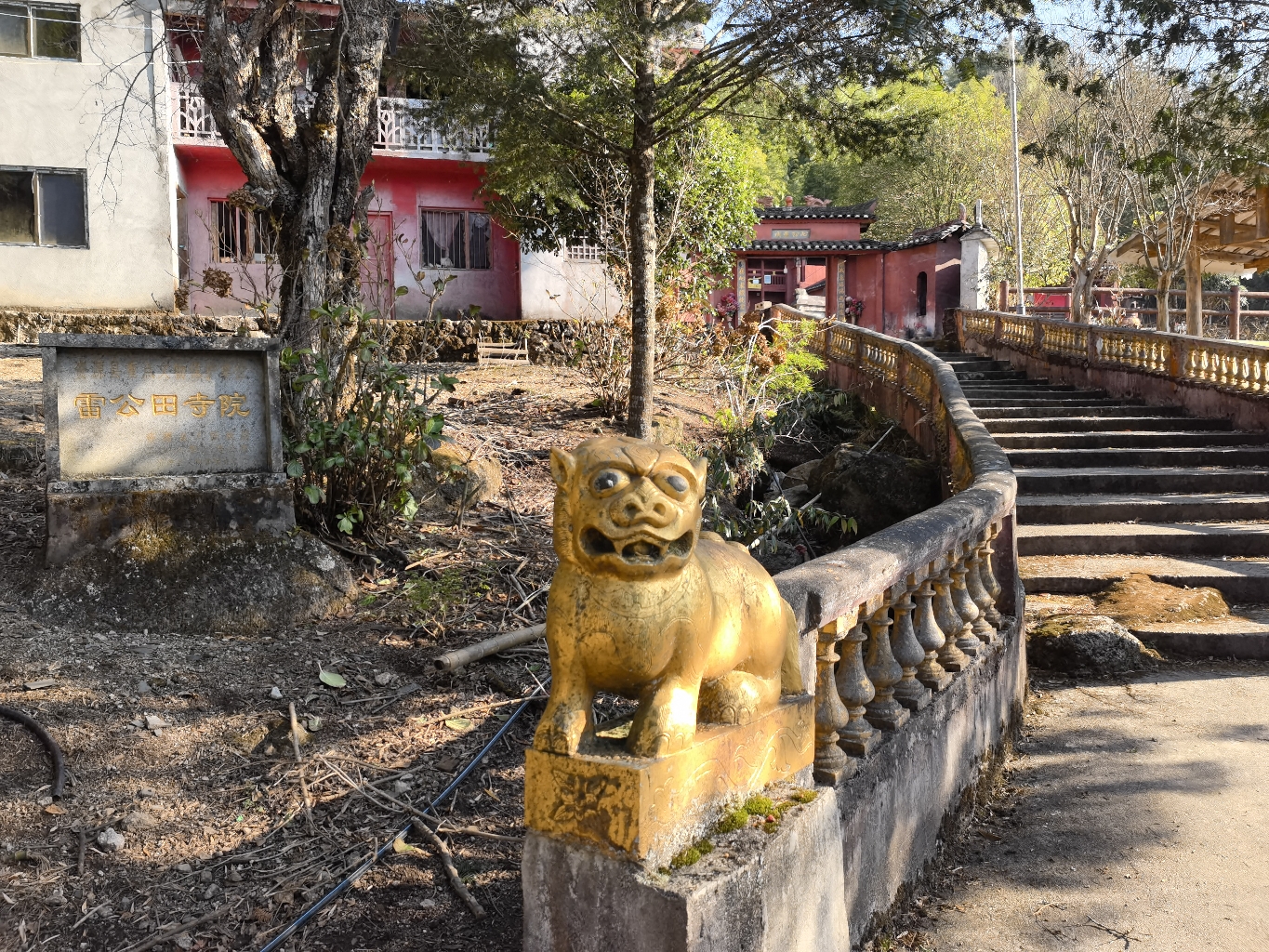 毛泽东贺子珍居住旧址/雷公田寺院实景照片