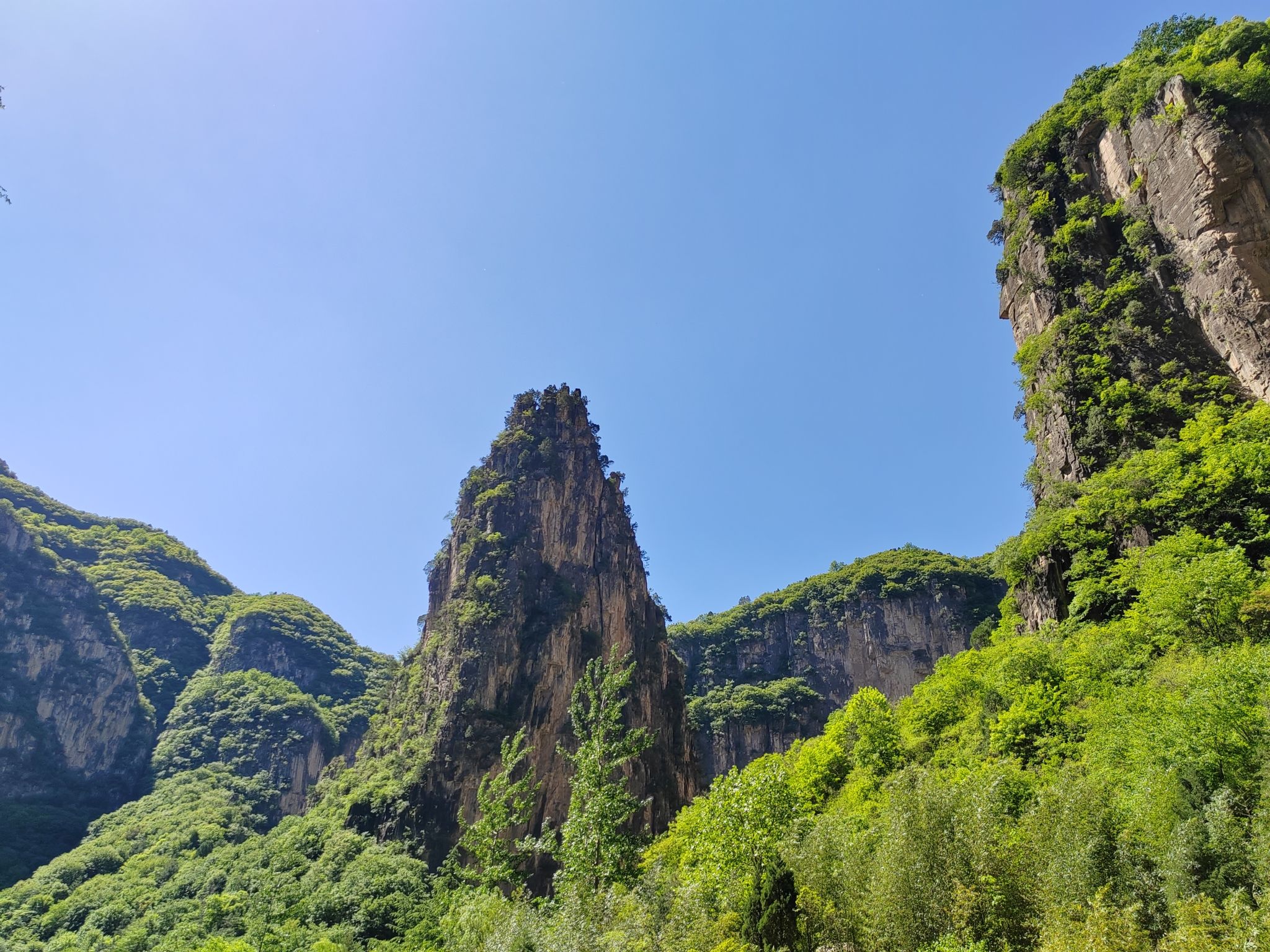 山西太行山大峡谷红豆峡景区-三叠潭
