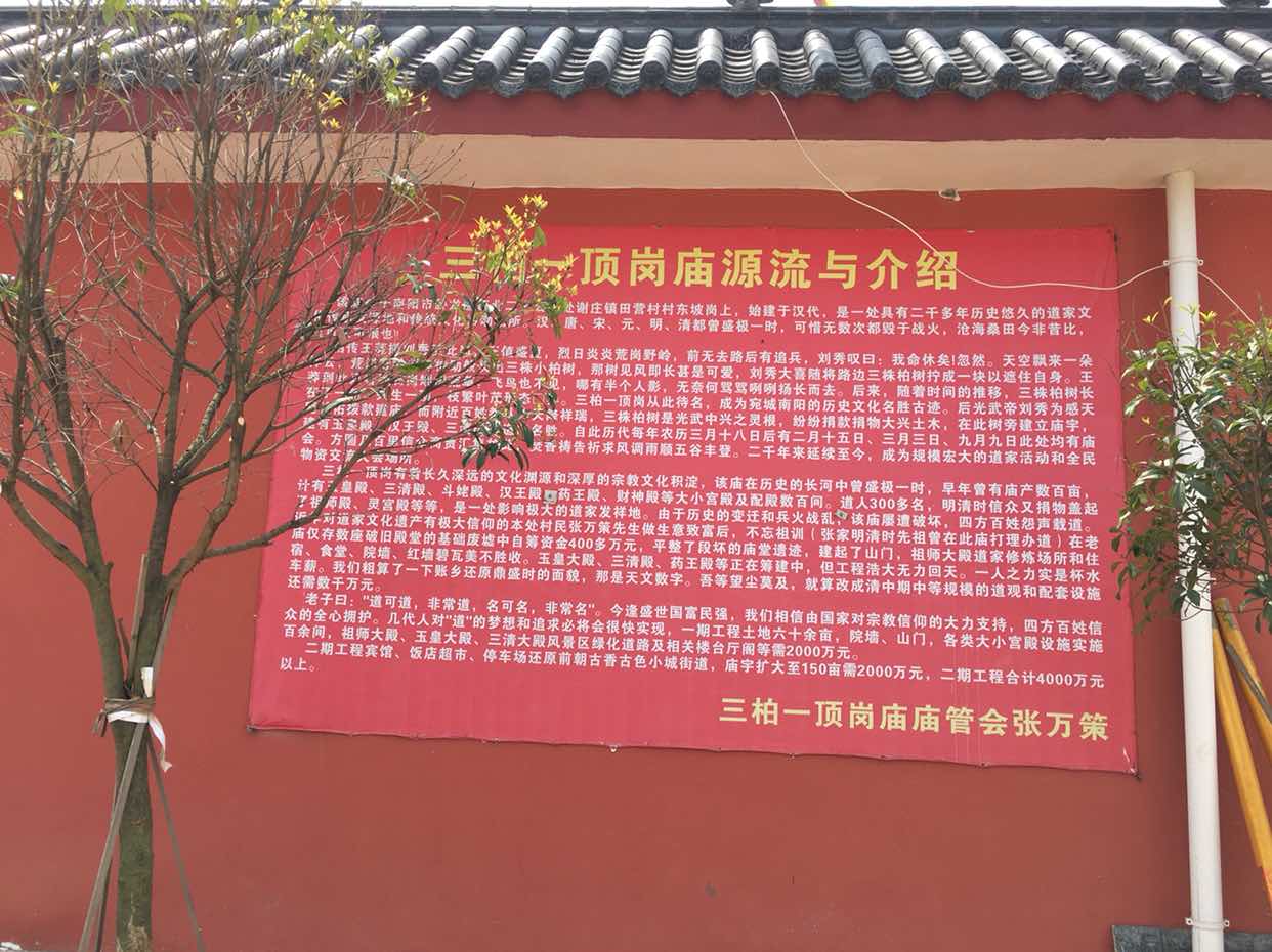 三柏一顶岗庙实景照片