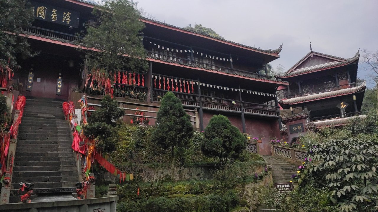 清音阁风景区实景照片