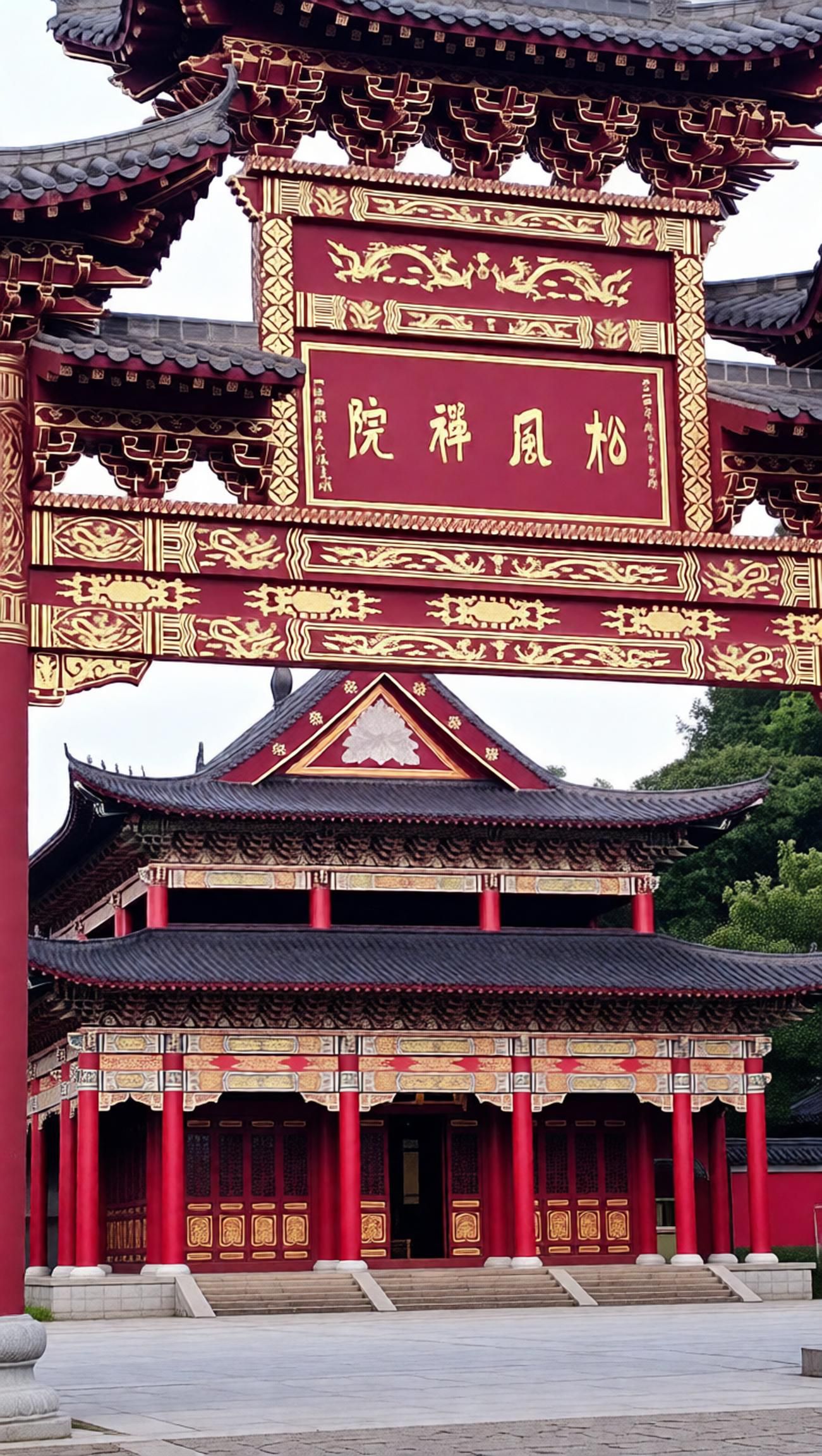 龙川松风褝寺实景照片