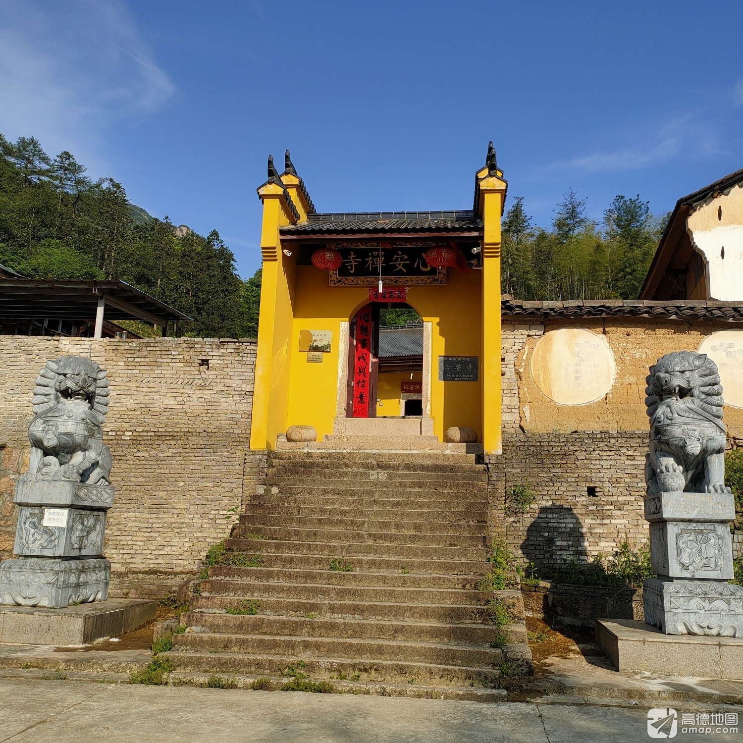 九华山心安寺实景照片