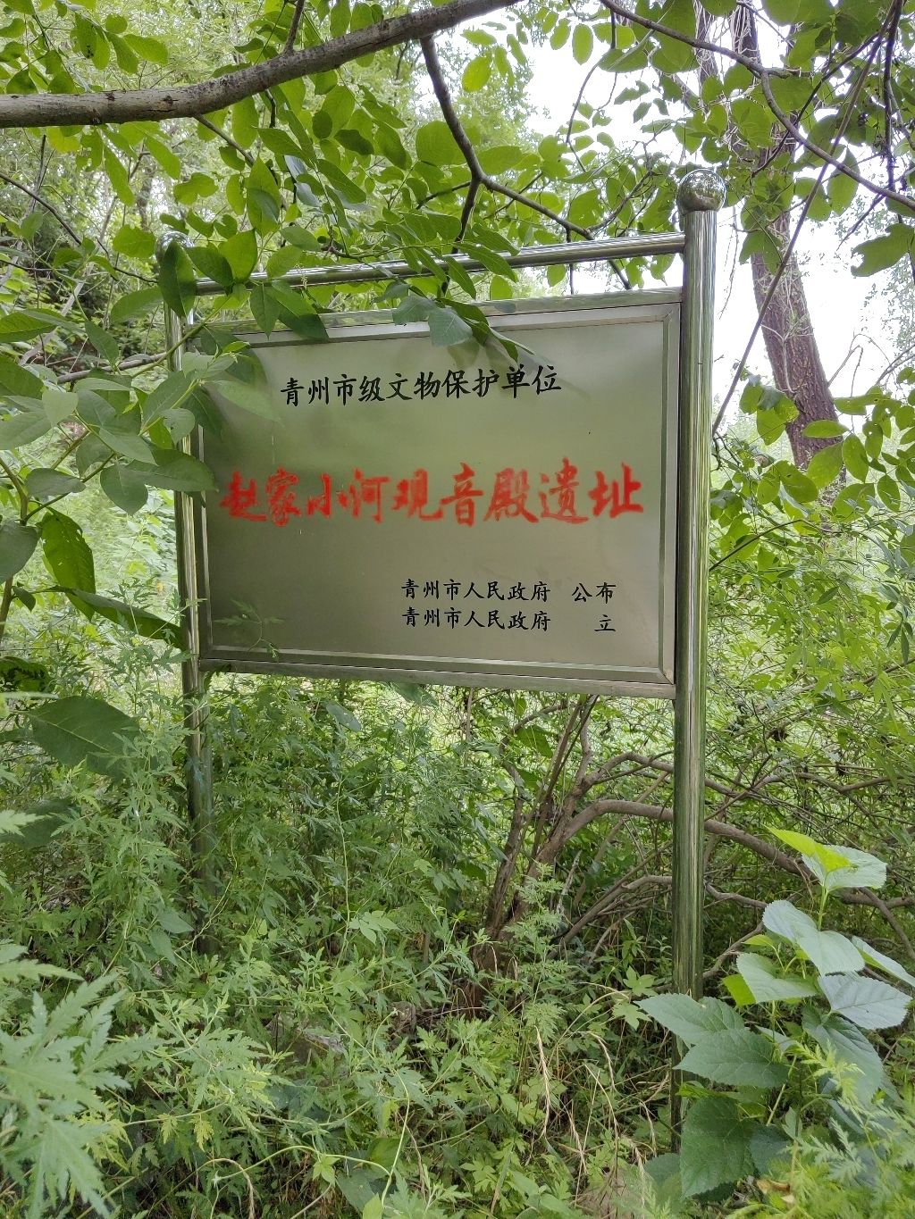 赵家小河观音殿遗址实景照片