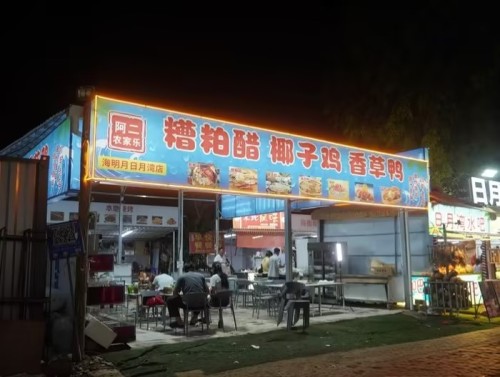 阿二农家庄海鲜糟粕醋椰子鸡香草鸭(日月湾店)