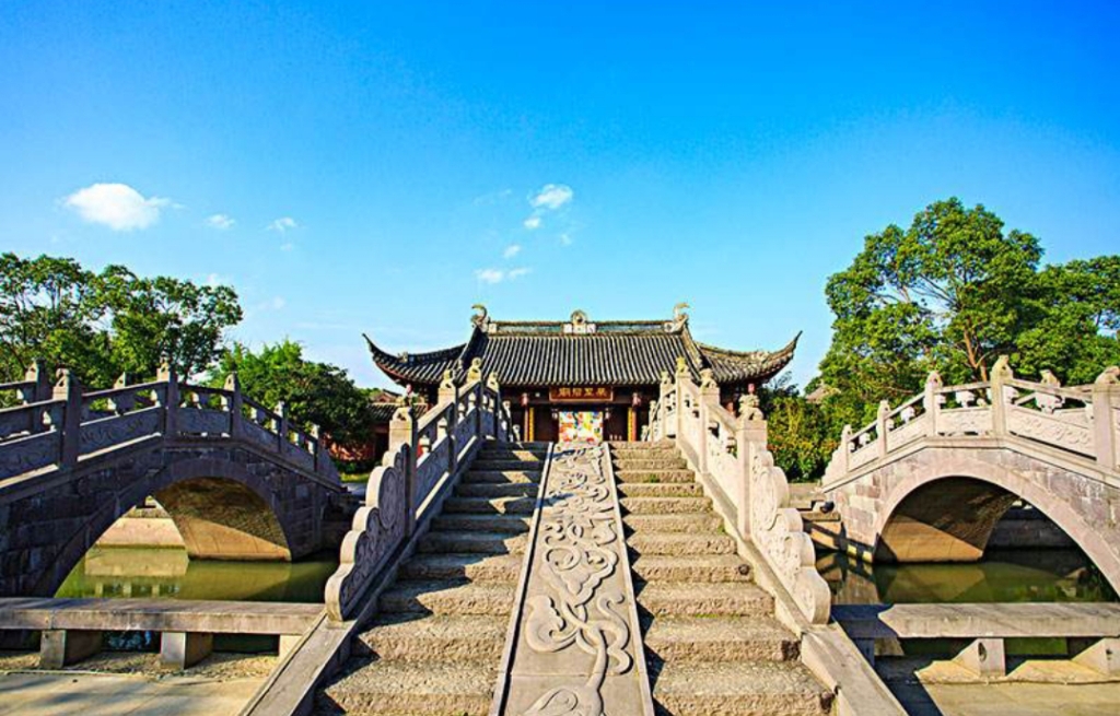 梁祝文化景区梁山伯庙实景照片