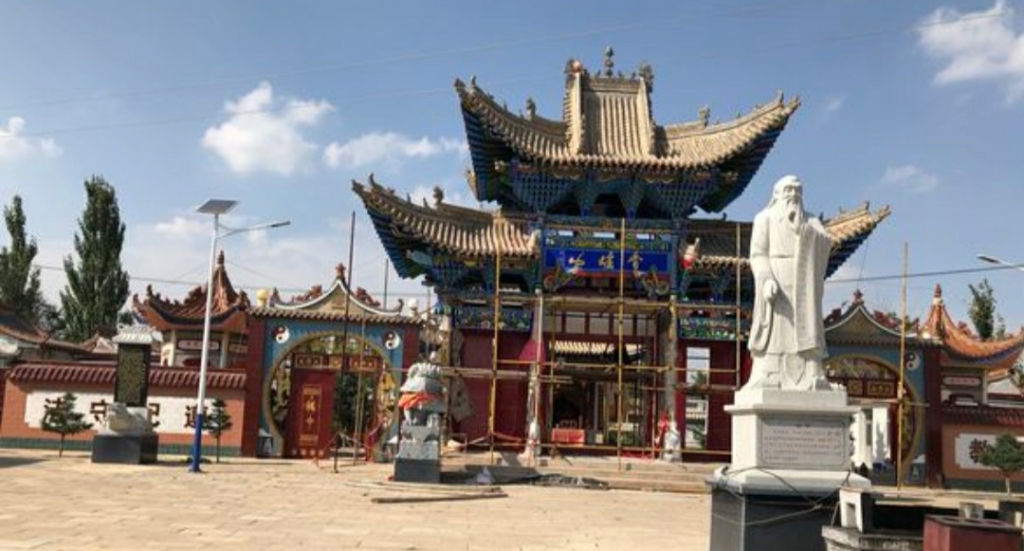 兰州市红古区河嘴圣母宫实景照片