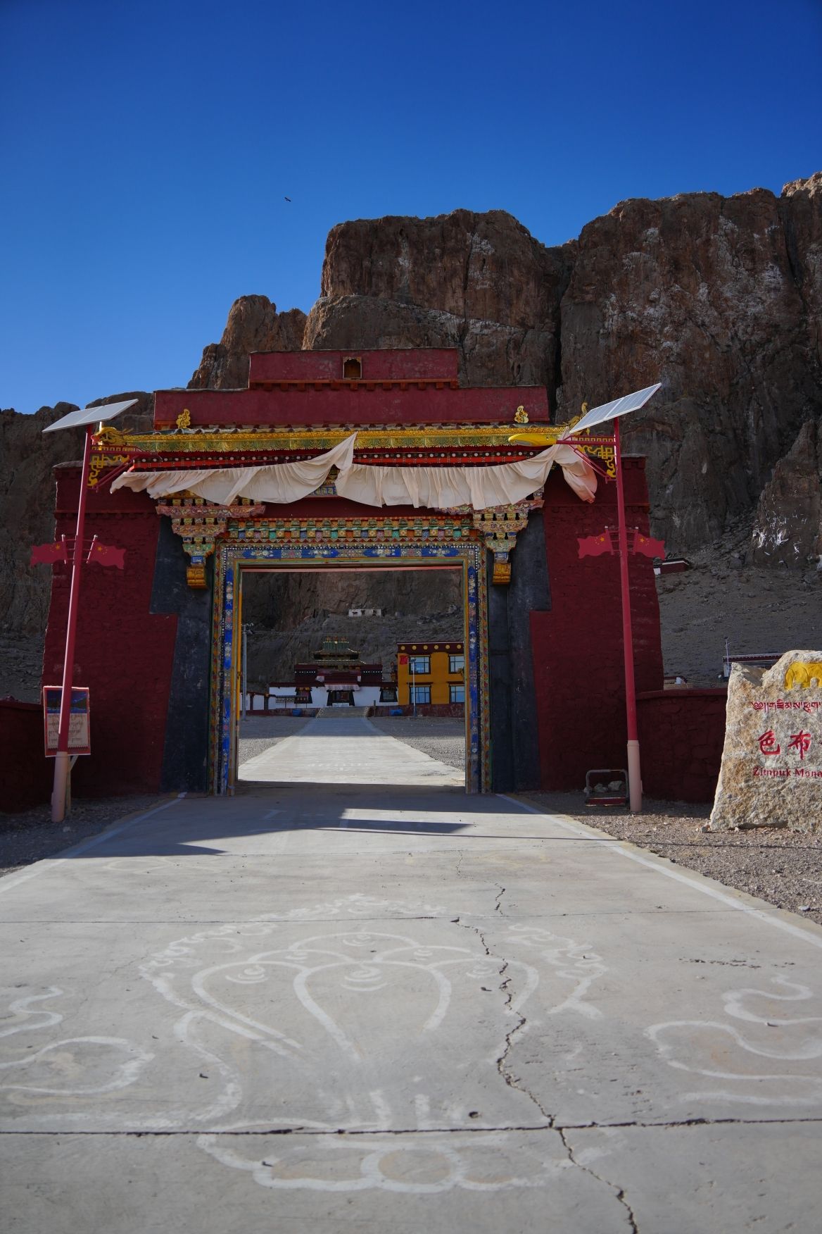 申扎县色布寺实景照片