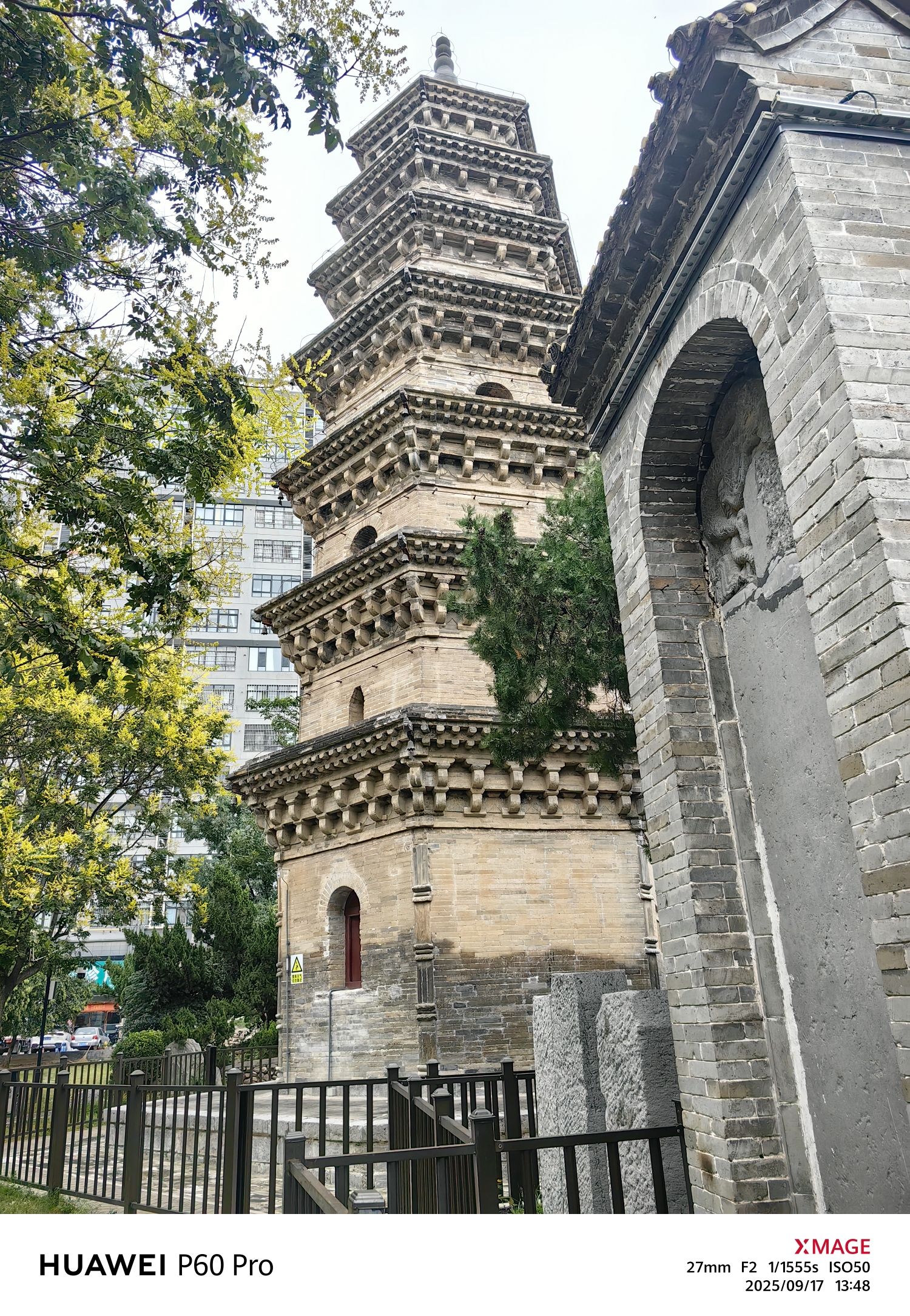 天王寺善济塔实景照片